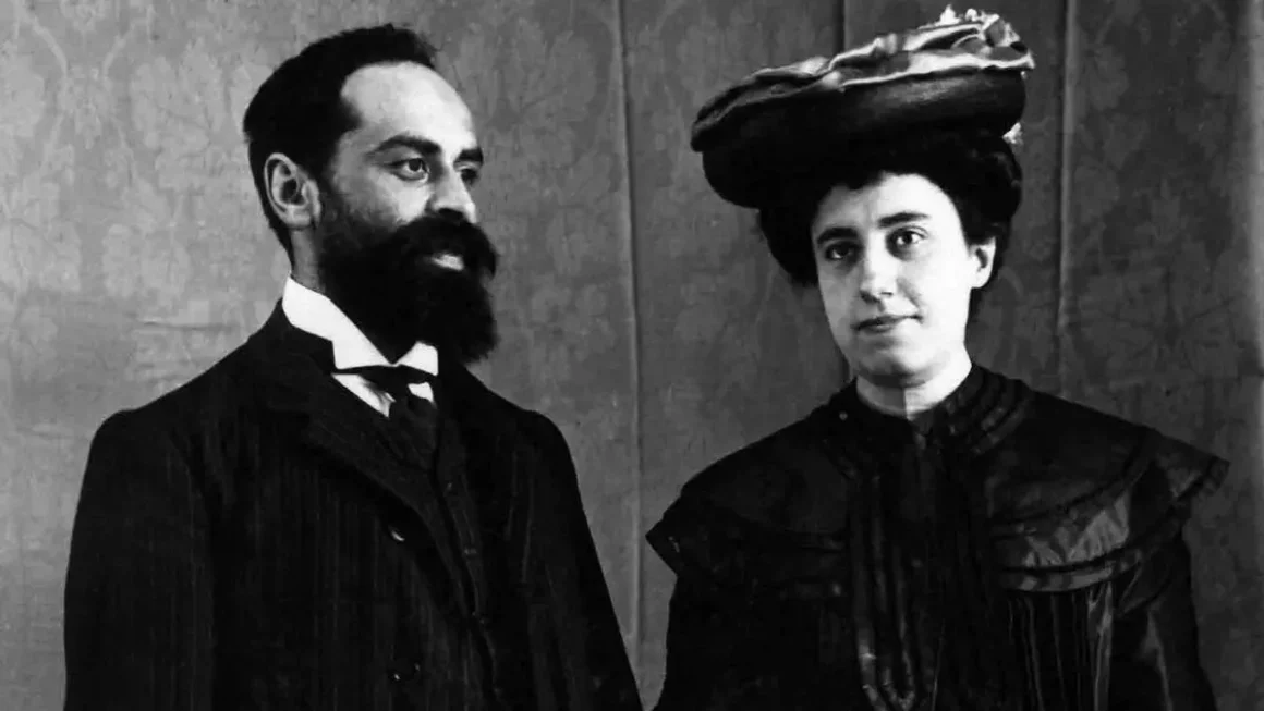 Manuel Gómez-Moreno y Elena Rodríguez-Bolívar © IGM-FRA