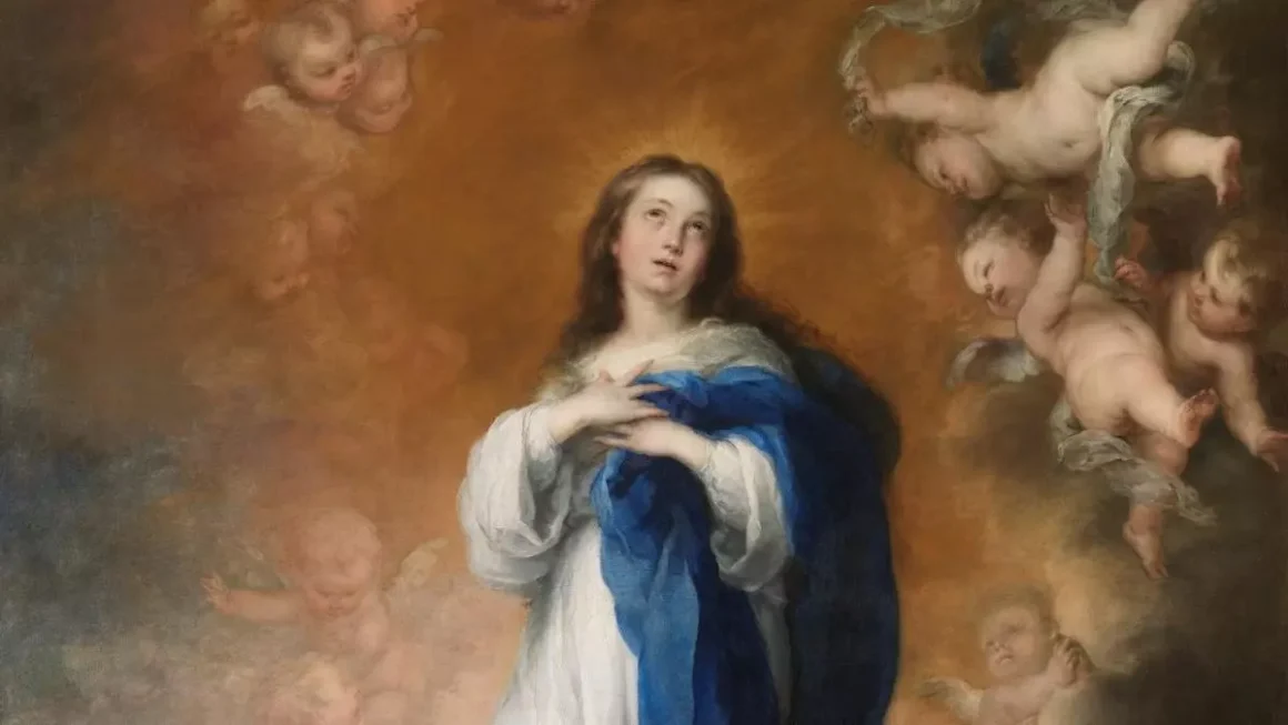 Detalle de la 'Inmaculada Concepción de los Venerables', de Murillo. Museo del Prado