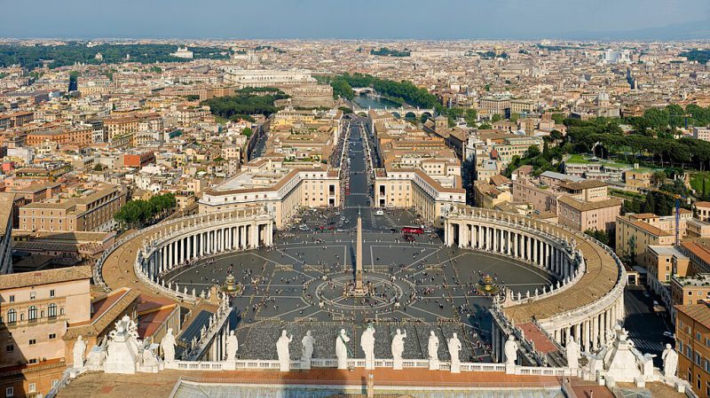 Plaza de San Pedro, Vaticano. 2007