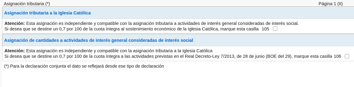 casillas IRPF