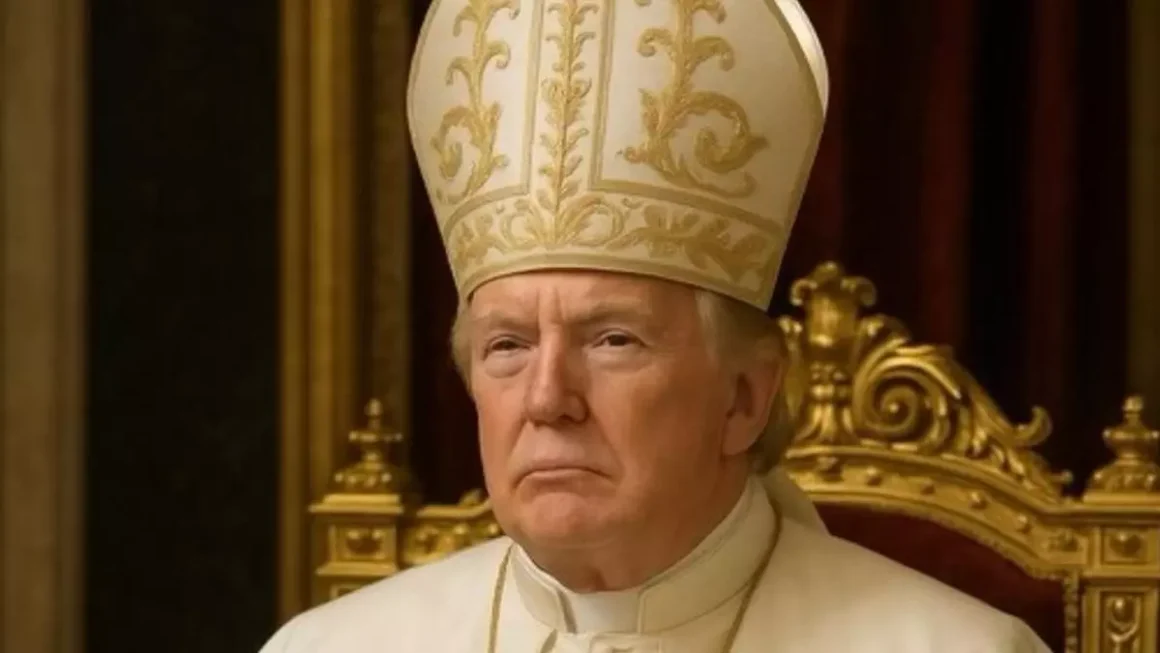 Imagen de Donald Trump disfrazado de Papa difundida por él y la Casa Blanca en pleno luto por Francisco I y en vísperas de la elección de su sucesor. DONALD TRUMP / TRUTH SOCIAL