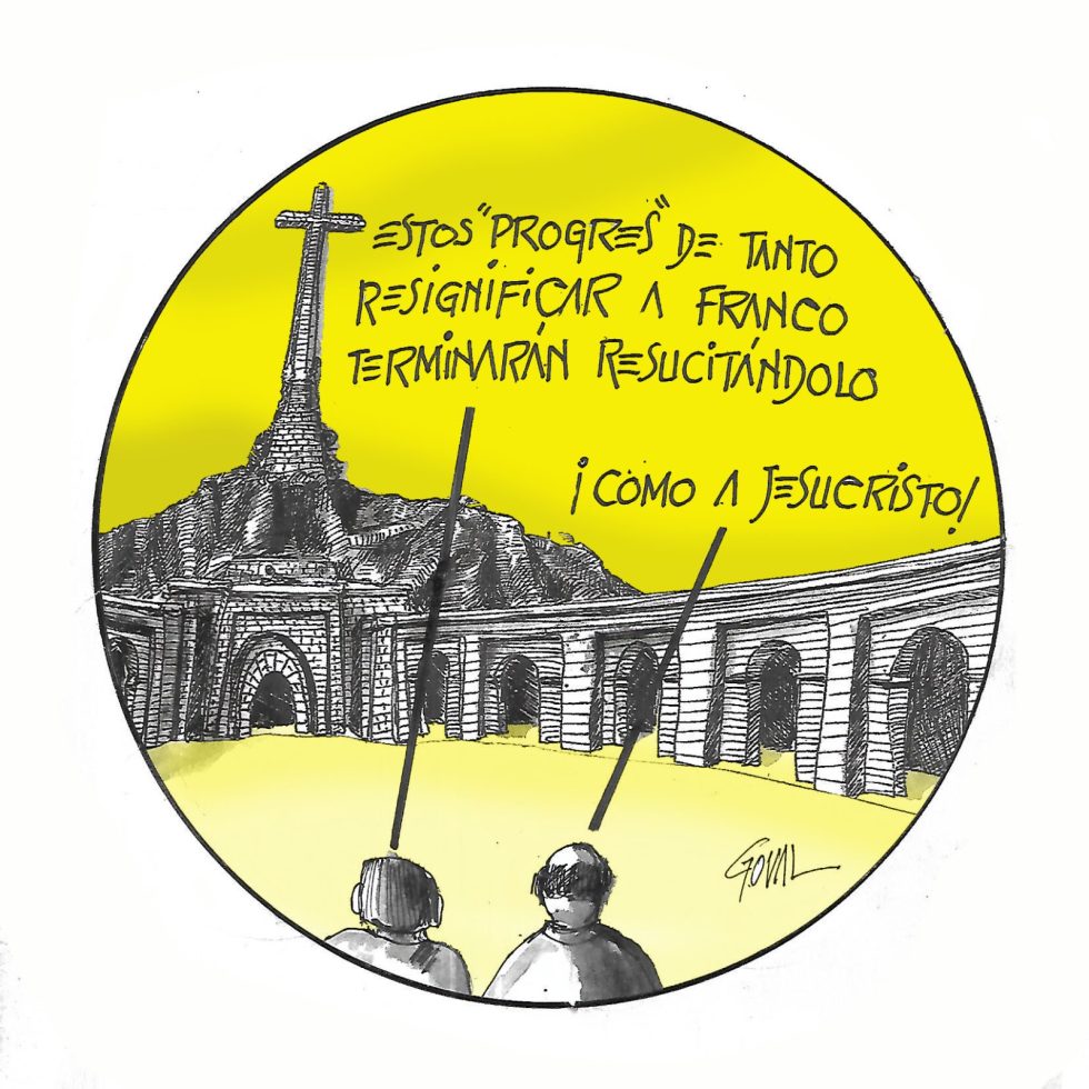 Viñeta de Goval sobre El Valle de los Caídos