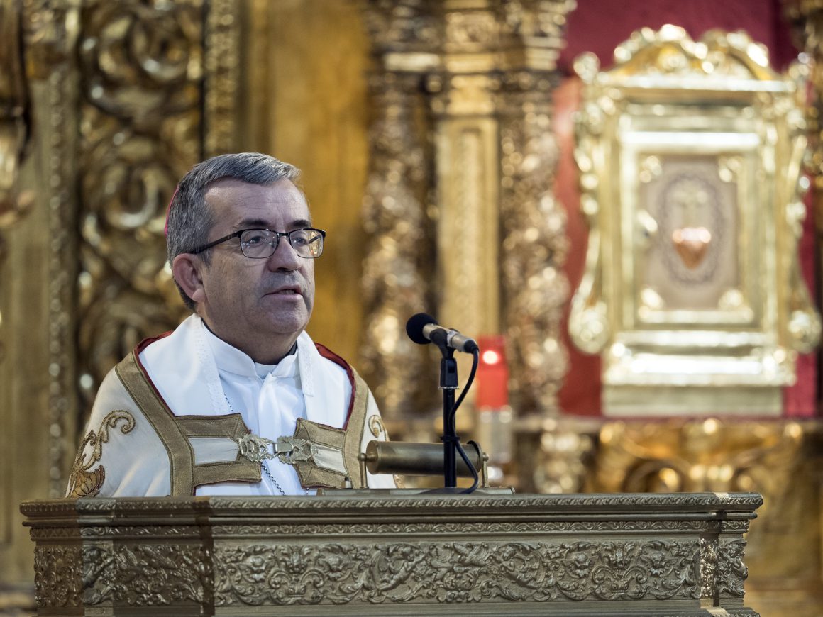 Iglesia en Valladolid VI Jornadas Spei Mater _ Oración 3-11-2017__ El obispo auxiliar de Valladolid, Mons. Luis Argüello