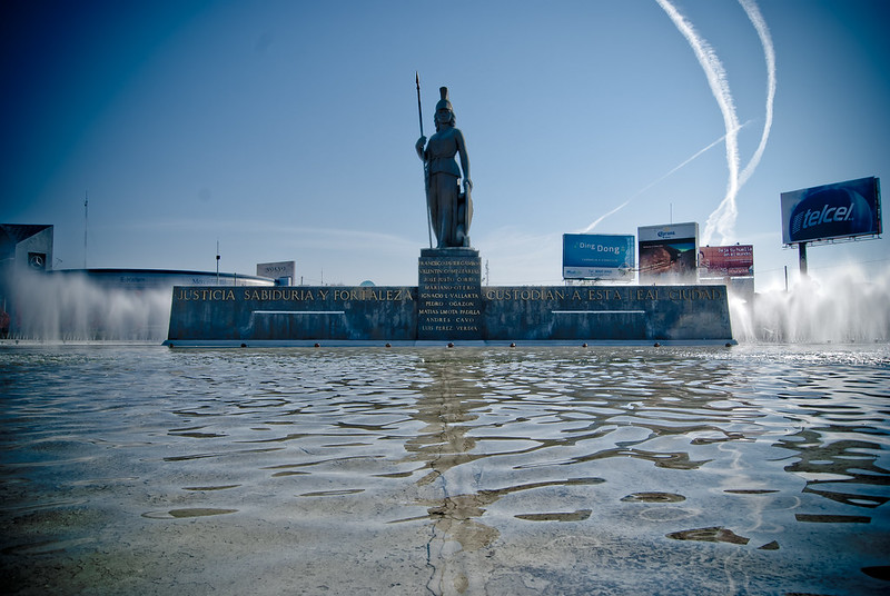 Alejandro Castro Justicia, Sabiduría y Fortaleza custodian a esta leal Ciudad Glorieta de la Minerva Guadalajara, Jalisco, México