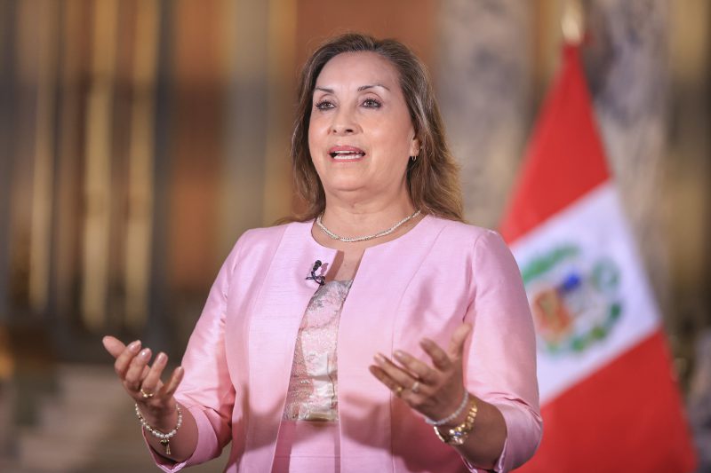 Presidencia Perú la presidenta Dina Boluarte
