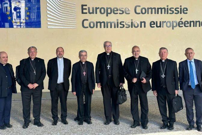 El Comité Ejecutivo de la Conferencia Episcopal Española (CEE) realizó una visita oficial a las instituciones de la Unión Europea | Crédito: COMECE
