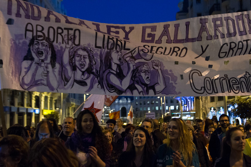 Madrid Manifestación Movimiento Feminista aborto - Madrid 08 Marzo 2014