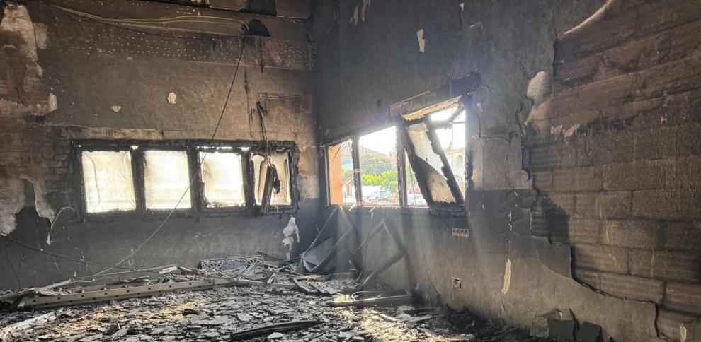 La nueva mezquita de la localidad de Piera (Barcelona), tras un incendio que sufrió en la madrugada del sábado Twitter