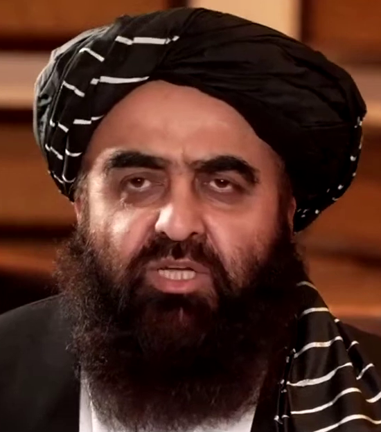 El ministro de Asuntos Exteriores talibán, Mawlawi Amir Khan Muttaqi.