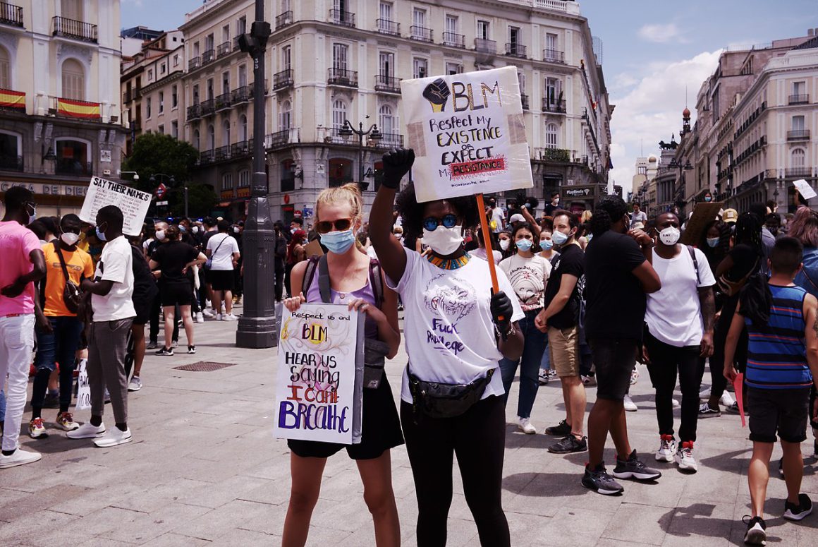 Manifestación contra el racismo en Madrid