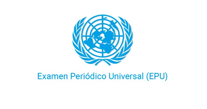Logotipo del Comité de Derechos Humanos Examen Periódico Universal (EPU).