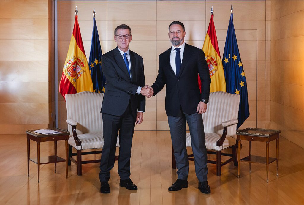 Reunión De Santiago Abascal con Aberto Nuñez-Feijóo 05·09·2023