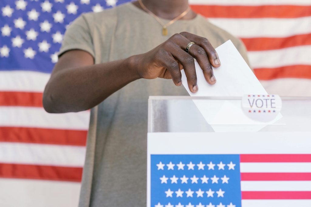 votante en Estados Unidos