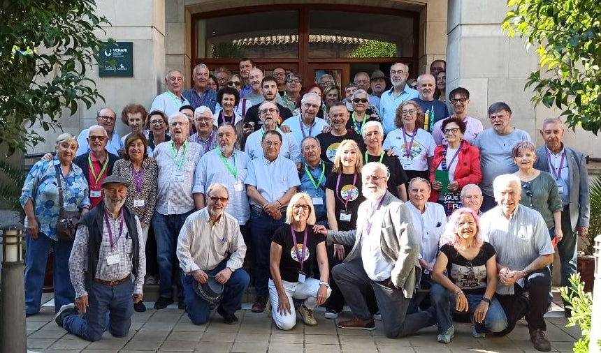 Foto de familia de la asamblea general de Europa Laica